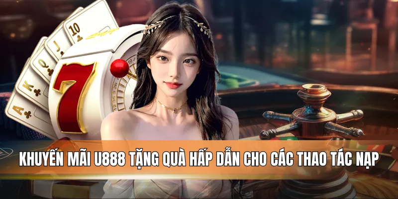 Khuyến mãi U888 tặng quà hấp dẫn cho các thao tác nạp.
